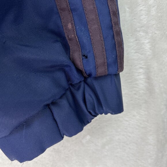 Vintage Adidas Men’s Coat Quilted Navy Blue Size Large 90s Embroidered Logo - Picture 7 of 12